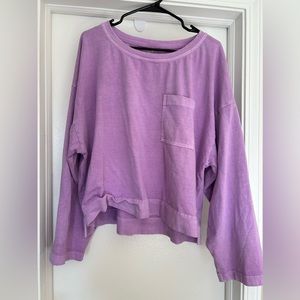 Lavender workout shirt